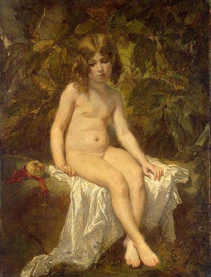 Thomas Couture Little Bather Germany oil painting art